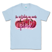 Dusty Blue In October we wear pink Breast Cancer Classic Tee - FaDigitalArtStudio