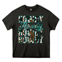 Asphalt Howdy Cowhide Turquoise Heavy Core Tee - Jasminsmagicworld