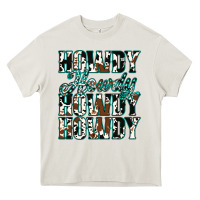 Cream Howdy Cowhide Turquoise Heavy Core Tee - Jasminsmagicworld