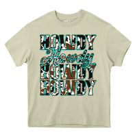 Mossy Howdy Cowhide Turquoise Heavy Core Tee - Jasminsmagicworld