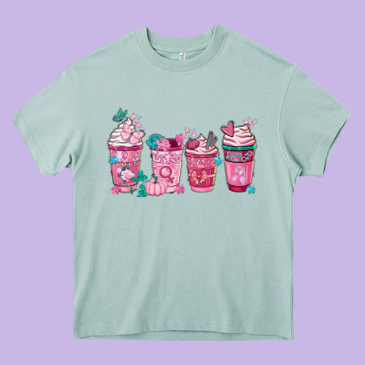 Breast Cancer Coffee Cups Heavy Core Tee Designed By Fadigitalartstudio