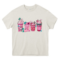 Cream Breast Cancer Coffee Cups Heavy Core Tee - FaDigitalArtStudio