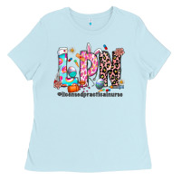 Baby Blue Easter Lpn Ladies Tee - CowhideDigitalArt