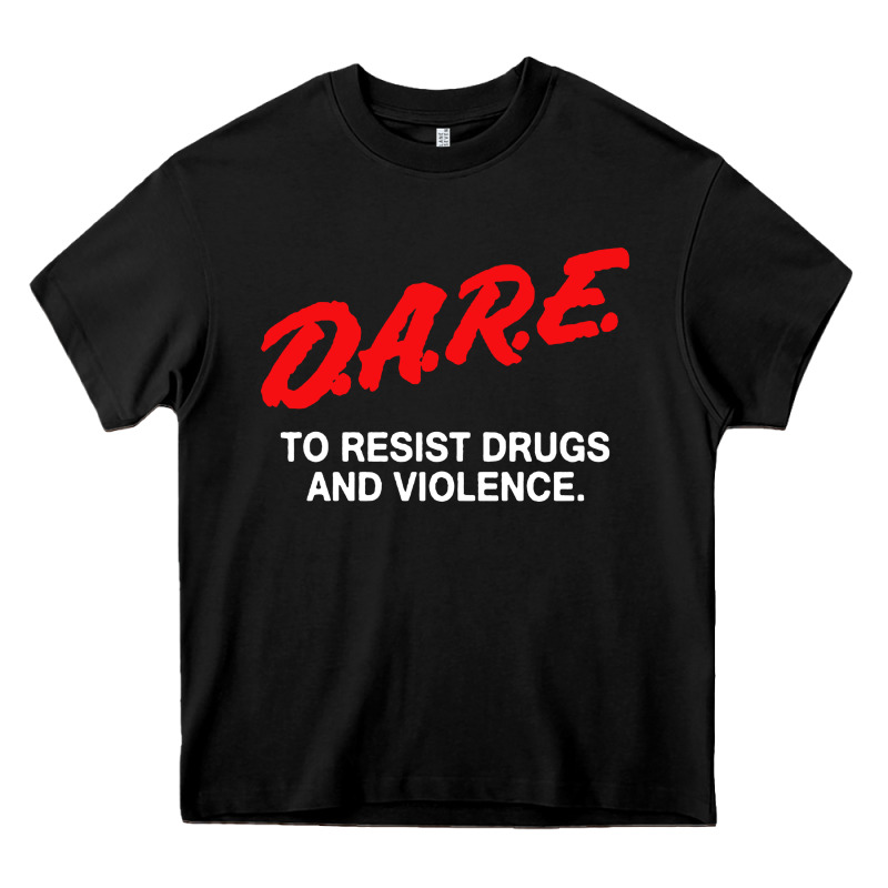 D A R E Anti Drugs Heavy Core Tee by DesigneFamous | Teevron