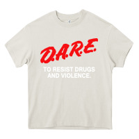 Cream d a r e anti drugs Heavy Core Tee - DesigneFamous