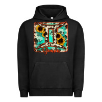 Pigment Black gemini turquoise cowhide Urban Hoodie - RanaPortraitStore