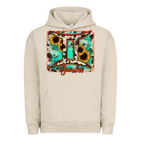 Pigment French Oak gemini turquoise cowhide Urban Hoodie - RanaPortraitStore