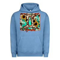 Pigment Pebble Blue gemini turquoise cowhide Urban Hoodie - RanaPortraitStore