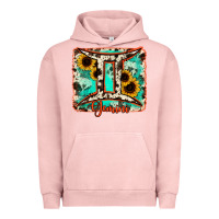 Pigment Salmon gemini turquoise cowhide Urban Hoodie - RanaPortraitStore