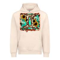 Sandshell gemini turquoise cowhide Urban Hoodie - RanaPortraitStore