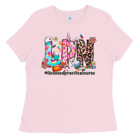 Bubblegum Pink Easter Lpn Ladies Tee - CowhideDigitalArt