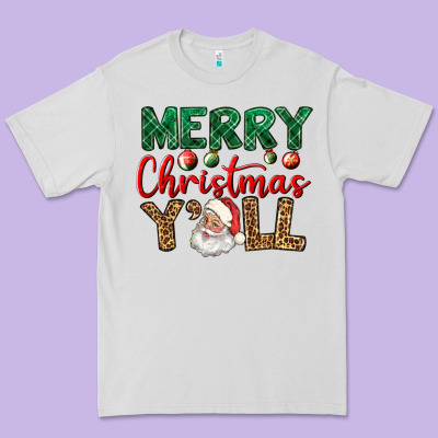 Merry Christmas Y'all Premium Tee Designed By Bundleandbundleshop