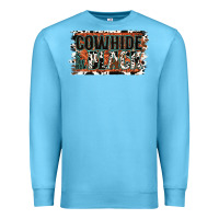 Ocean Blue Cowhide is the New Black Premium Sweatshirt - Jasminsmagicworld