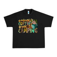 Black Weekends Coffee And Camping Urban Heavy Tee - CowhideDigitalArt