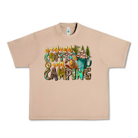 Burro Weekends Coffee And Camping Urban Heavy Tee - CowhideDigitalArt