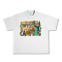 Lunar Rock Weekends Coffee And Camping Urban Heavy Tee - CowhideDigitalArt
