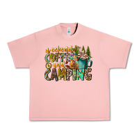 Salmon Weekends Coffee And Camping Urban Heavy Tee - CowhideDigitalArt