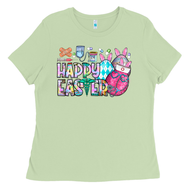 Happy Easter Nurse Ladies Tee by CowhideDigitalArt | Teevron