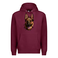 Burgundy German Shepherd Premium Hoodie - Jasminsmagicworld