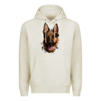 Oatmeal Heather German Shepherd Premium Hoodie - Jasminsmagicworld