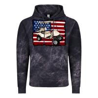 Cloud Black golf cart american flag Vintage Hoodie - Artiststas
