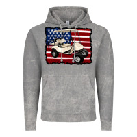 Cloud Rock golf cart american flag Vintage Hoodie - Artiststas