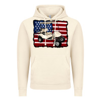 Vintage Artic golf cart american flag Vintage Hoodie - Artiststas