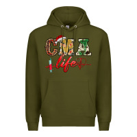 Army Green christmas certified medical assistant life Premium Hoodie - BarkalooDesign