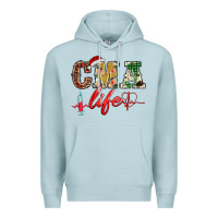 Blue Mist christmas certified medical assistant life Premium Hoodie - BarkalooDesign