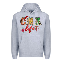 Heather Grey christmas certified medical assistant life Premium Hoodie - BarkalooDesign