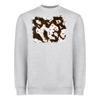 Heather Grey cowhide Heavyweight Sweatshirt - RanaPortraitStore