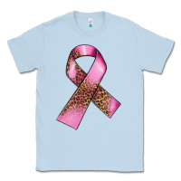 Dusty Blue Breast Cancer ribbon Classic Tee - FaDigitalArtStudio