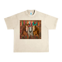 Sandshell western horses with bandanas Urban Heavy Tee - RanaPortraitStore