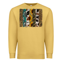 Antique Gold Western Brushstroke Premium Sweatshirt - Jasminsmagicworld
