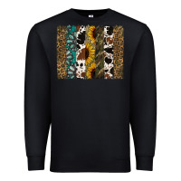 Black Western Brushstroke Premium Sweatshirt - Jasminsmagicworld