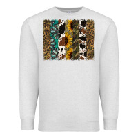 Oatmeal Heather Western Brushstroke Premium Sweatshirt - Jasminsmagicworld