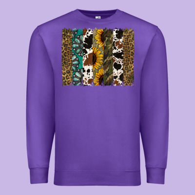 Western Brushstroke Premium Sweatshirt Designed By Jasminsmagicworld
