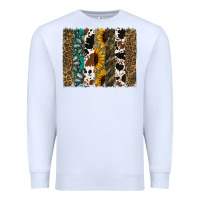 White Western Brushstroke Premium Sweatshirt - Jasminsmagicworld