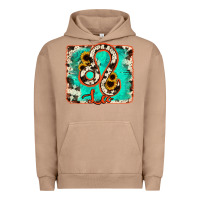 Pigment Burro leo turquoise cowhide Urban Hoodie - RanaPortraitStore