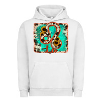 Pigment Lunar Rock leo turquoise cowhide Urban Hoodie - RanaPortraitStore