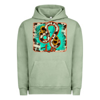 Pigment Oil Green leo turquoise cowhide Urban Hoodie - RanaPortraitStore