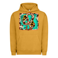 Pigment Peanut Butter leo turquoise cowhide Urban Hoodie - RanaPortraitStore