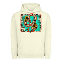 Pigment Pistachio leo turquoise cowhide Urban Hoodie - RanaPortraitStore