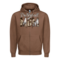 Chestnut volleyball  mom Zipper Hoodie - Jasminsmagicworld