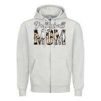Dove Grey volleyball  mom Zipper Hoodie - Jasminsmagicworld