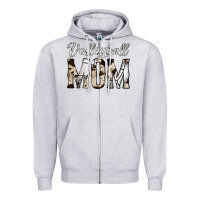 Heather Grey volleyball  mom Zipper Hoodie - Jasminsmagicworld