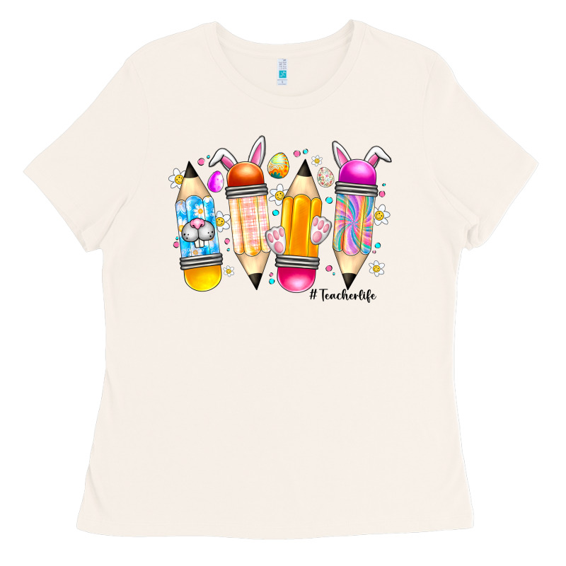 Easter Teacher Life Ladies Tee by CowhideDigitalArt | Teevron