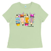 Matcha Easter Teacher Life Ladies Tee - CowhideDigitalArt