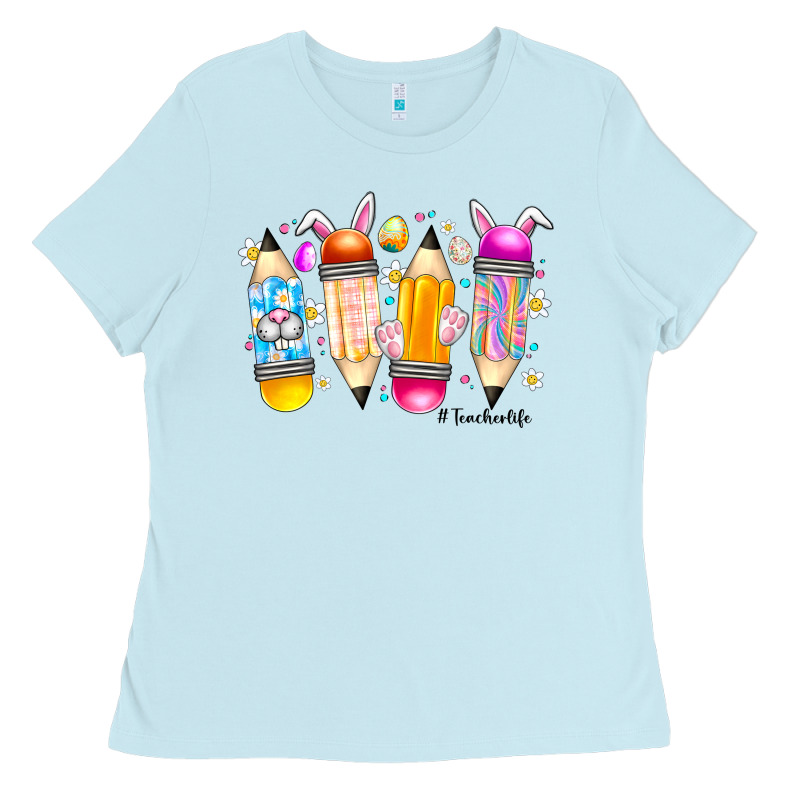 Easter Teacher Life Ladies Tee by CowhideDigitalArt | Teevron