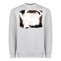 Heather Grey cowhide frames background Heavyweight Sweatshirt - RanaPortraitStore